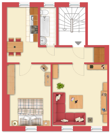 Etagenwohnung Gera Ostviertel - 2 Zimmer, 62 m&sup2;, 380&euro; | Angebot:19899720