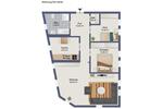 Etagenwohnung Greiz - 3 Zimmer, 80 m&sup2;, 550&euro; | Angebot:26478396