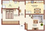 Etagenwohnung Elsteraue - 2 Zimmer, 48 m&sup2;, 335&euro; | Angebot:26490793