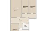 Etagenwohnung Gera Lusan - 4 Zimmer, 81 m&sup2;, 405&euro; | Angebot:25387035